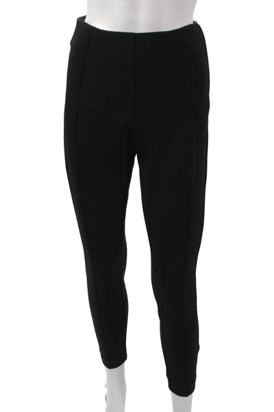 Oscar de la Renta Women Ankle Pants Black Polyamide Zip Size 4