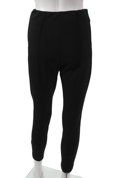 Oscar de la Renta Women Ankle Pants Black Polyamide Zip Size 4