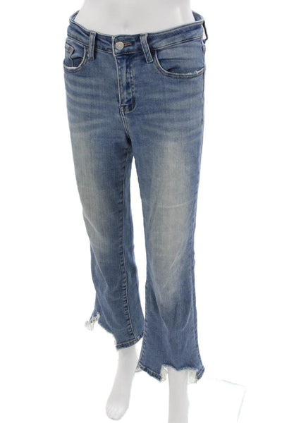 Vervet Women Cropped Blue Cotton Jeans Size 27