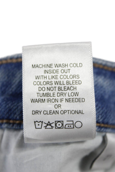 Vervet Women Cropped Blue Cotton Jeans Size 27