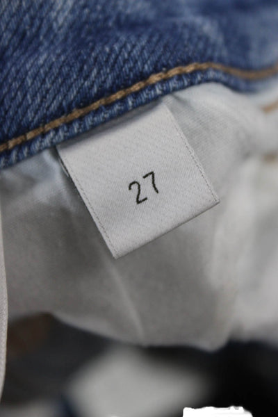 Vervet Women Cropped Blue Cotton Jeans Size 27