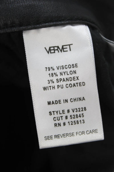 Vervet Women Flared Jeans Black Viscose Button Size 27