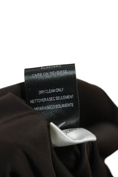 BCBGMAXAZRIA Womens Fit and Flare Halter Sleeveless Brown Dress Tie Size S
