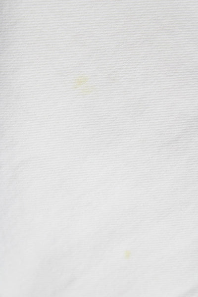 Zara Women Straight Jeans White Size 6