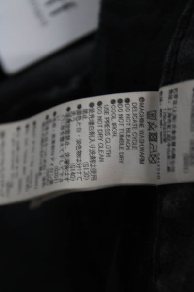 Moussy Womens Tapered Jeans Gray Mid Rise Cotton 28in Size 27