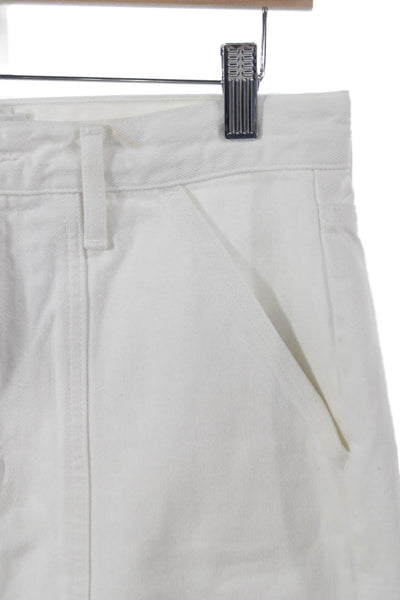 Agolde Womens Carpenter Pants White Organic Cotton High Rise Size 27