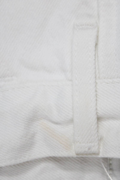 Agolde Womens Carpenter Pants White Organic Cotton High Rise Size 27