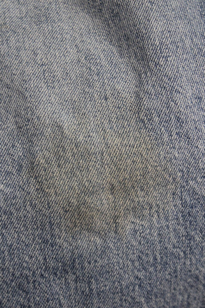 Agolde Womens Wide-Leg Jeans Blue Low Rise Button Inseam 27 Size 26