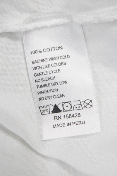 Leallo Womens Basic Cotton Crew Neck Short Sleeve T-Shirt Size M