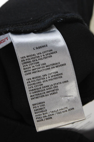 L'Agence Women Black Modal Leggings Size XS