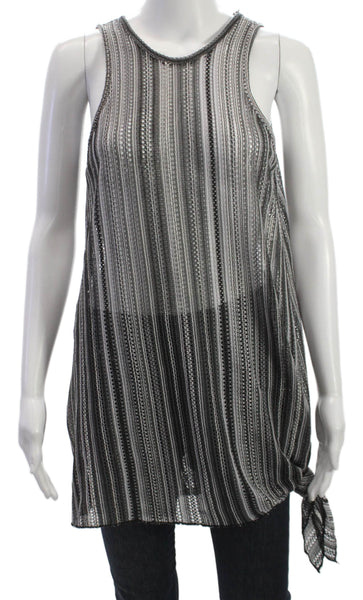 Becca by Rebecca Virtue Women Tunic Striped Multicolor Sleeveless Size XS