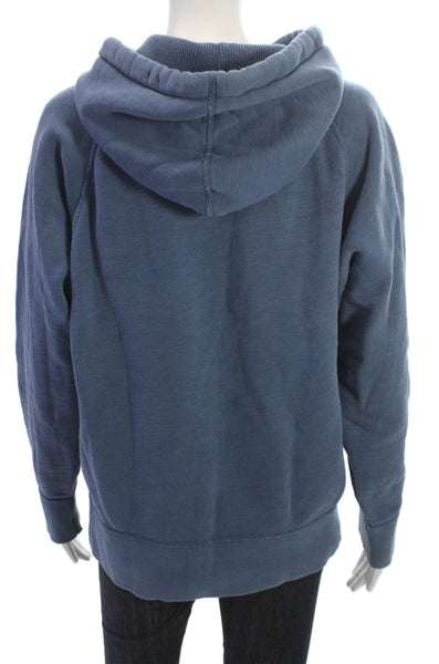 Rag & Bone Women Pullover Cotton Crew Neck Long Sleeve Blue Size S