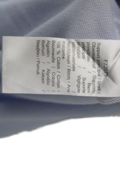 Lacoste Mens Short Sleeve Collared Knit Slim Polo Shirt Blue Cotton Size FR 36