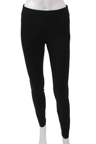 Helmut Lang Women Ankle Leggings Black Viscose Size S