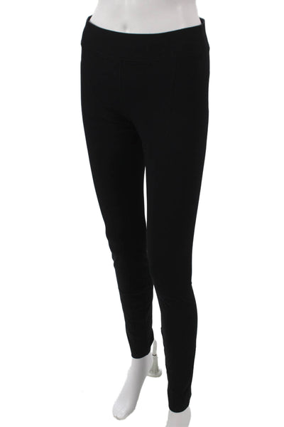 Helmut Lang Women Ankle Leggings Black Viscose Size S