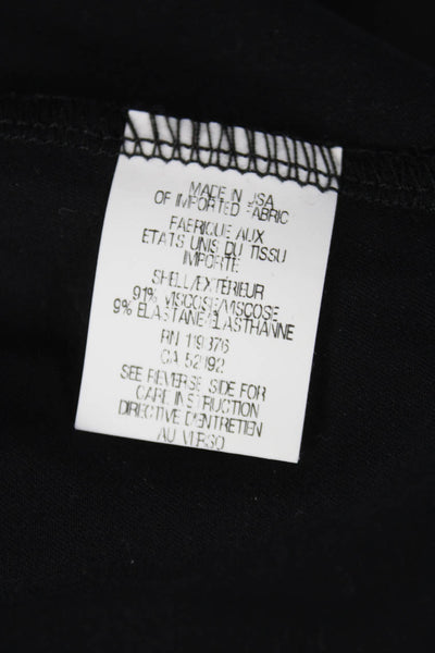 Helmut Lang Women Ankle Leggings Black Viscose Size S