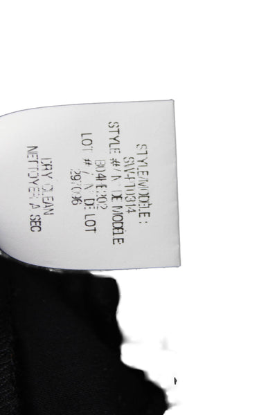 Helmut Lang Women Ankle Leggings Black Viscose Size S
