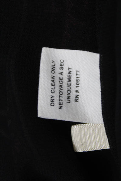 Ulla Johnson Women Shift Dress Black Silk Long Sleeve Short Size 2