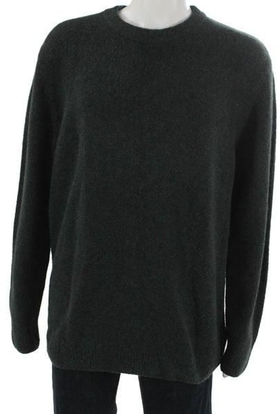 Scotch & Soda Mens Wool Pullover Sweater Green Crew Neck Long Sleeve Size 2XL