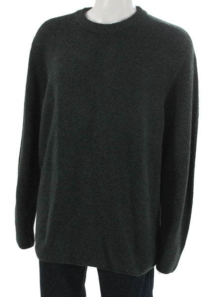Scotch & Soda Mens Wool Pullover Sweater Green Crew Neck Long Sleeve Size 2XL