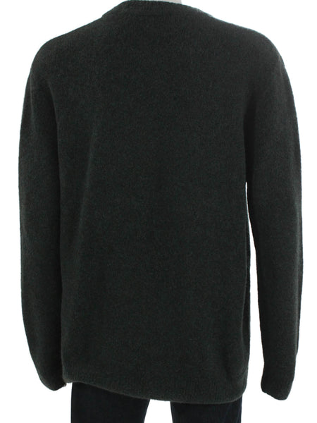 Scotch & Soda Mens Wool Pullover Sweater Green Crew Neck Long Sleeve Size 2XL