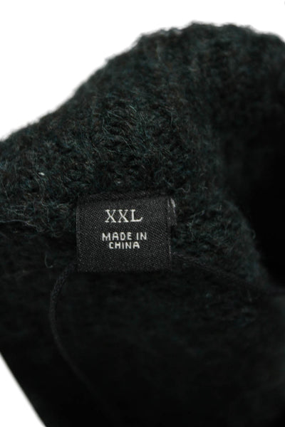 Scotch & Soda Mens Wool Pullover Sweater Green Crew Neck Long Sleeve Size 2XL