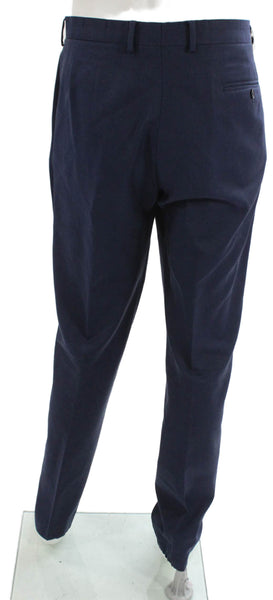 Charles Tyrwhitt Mens Dress Pants Blue Wool Button Front Size 38