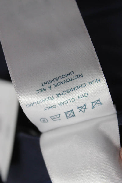 Charles Tyrwhitt Mens Dress Pants Blue Wool Button Front Size 38