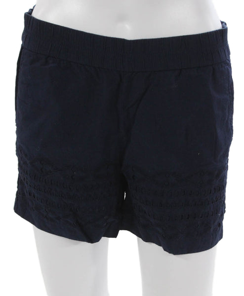J Crew Women Casual Shorts Blue Cotton Pull On Size XS