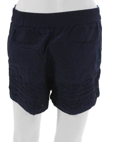 J Crew Women Casual Shorts Blue Cotton Pull On Size XS