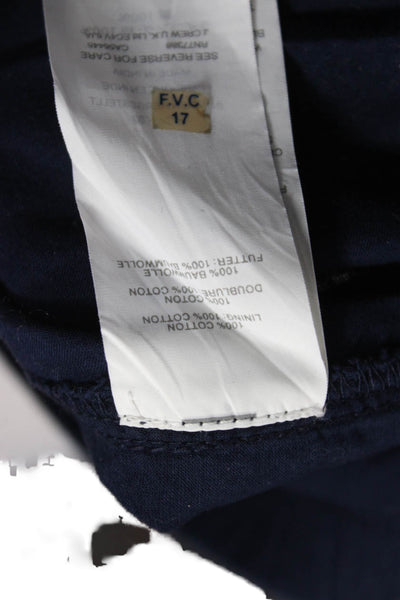 J Crew Women Casual Shorts Blue Cotton Pull On Size XS