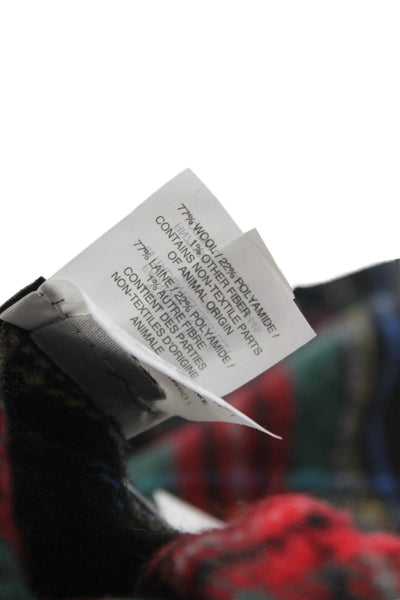 J Crew Women's Fringe Edge Multicolor Plaid Scarf Size 70" X 19"