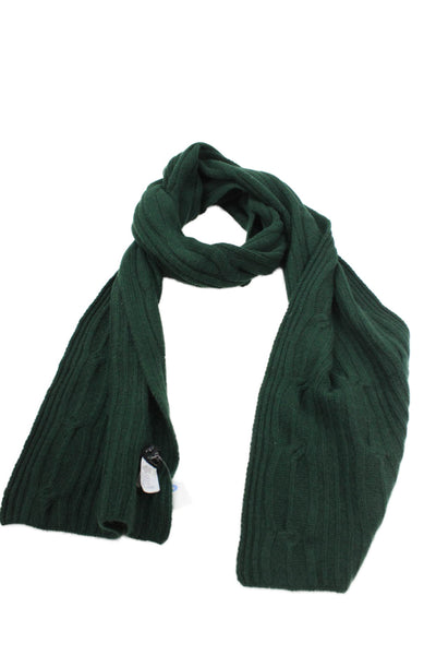 J Crew Women's Cashmere Wrap Scarf Hunter Green Size 72" X 10"