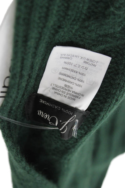 J Crew Women's Cashmere Wrap Scarf Hunter Green Size 72" X 10"
