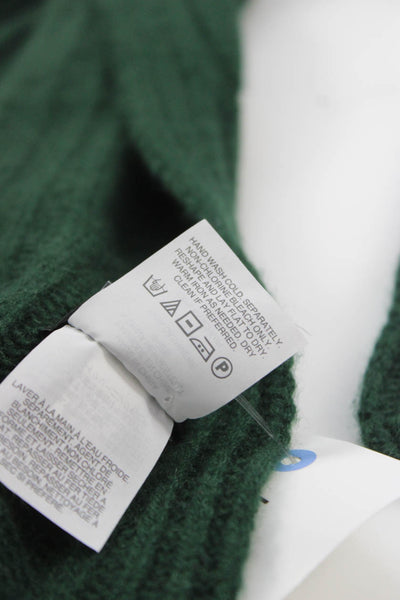 J Crew Women's Cashmere Wrap Scarf Hunter Green Size 72" X 10"