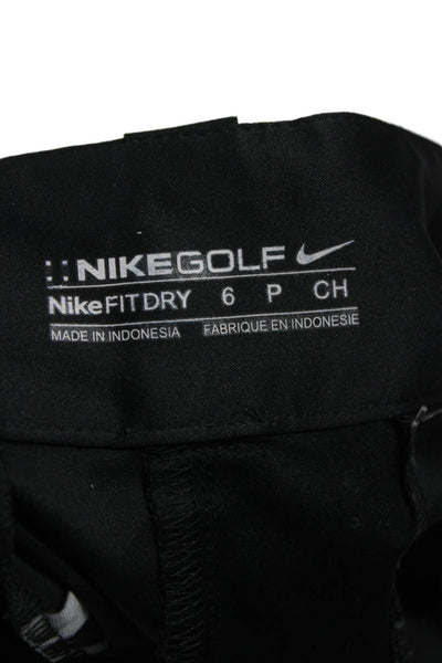 Nike Golf Womens Athletic Black Polyester Shorts Petite Size 6