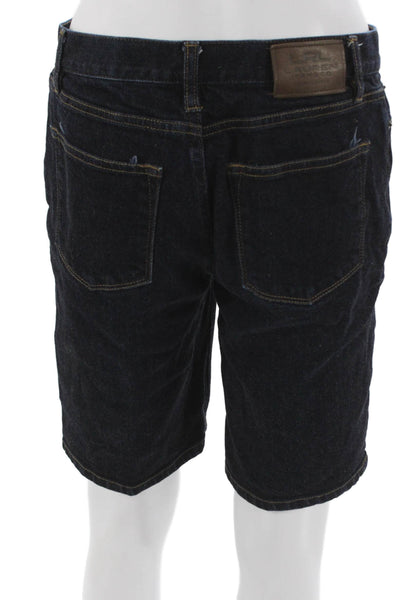 LRL Lauren Jeans Womens Bermuda Shorts Blue Cotton Button Size 4