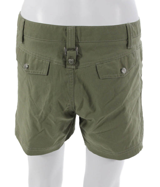 Athleta Womens Athletic Nylon Zip Shorts Size 6