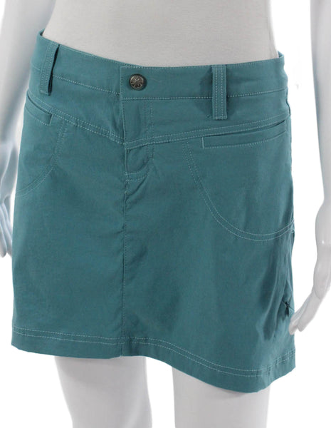 Athleta Women Athletic Skirt Green Nylon Size 6P