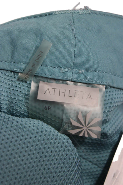 Athleta Women Athletic Skirt Green Nylon Size 6P