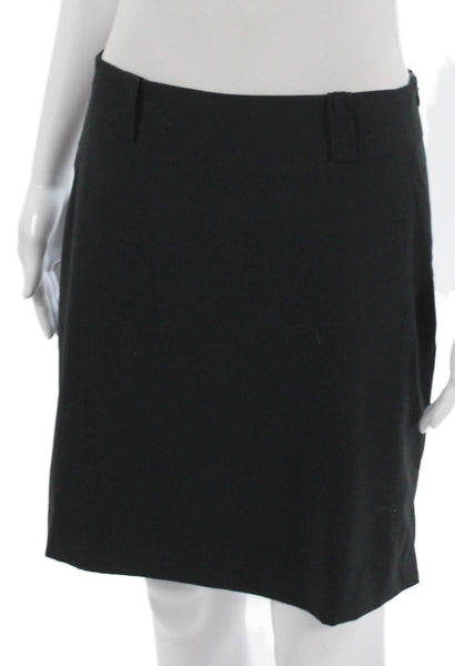 Nike Golf Womens Athletic Short Skirt Black Polyester Zip Size 4 Petite