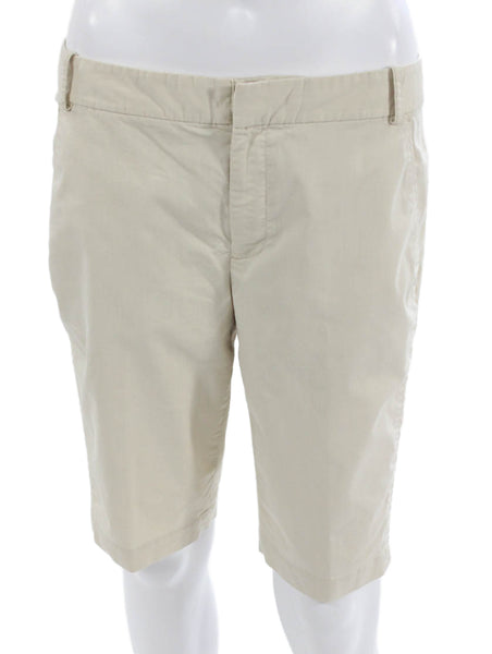 Polo Golf Ralph Lauren Womens Chino Shorts Beige 60% Cotton Size 6