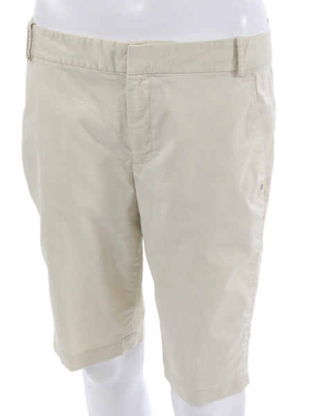 Polo Golf Ralph Lauren Womens Chino Shorts Beige 60% Cotton Size 6