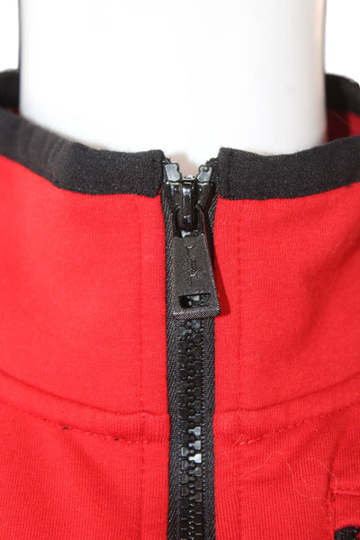 LRL Lauren Active Ralph Lauren Women Sleeveless Red Cotton Zip Vest Size M