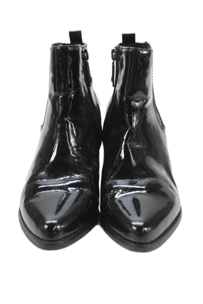 Blondo Womens Patent Leather Pointed Toe Ankle Boots Size 7.5
