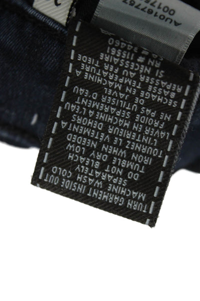 7 For All Mankind Women Skinny Jeans Blue High Rise Cotton Blend Size 26