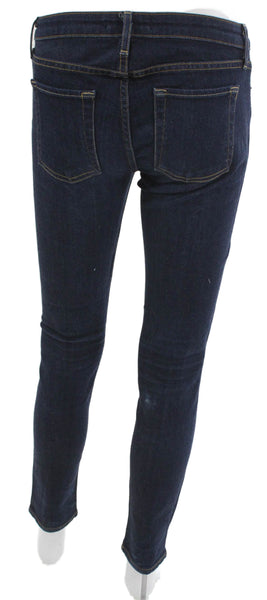 Theory Womens Skinny Jeans Blue High Rise Cotton Blend Size 26