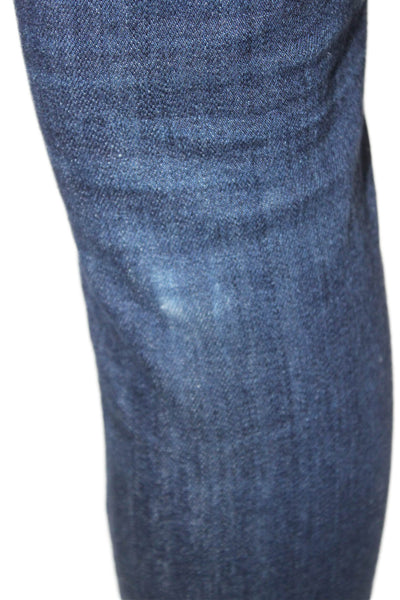 Theory Womens Skinny Jeans Blue High Rise Cotton Blend Size 26
