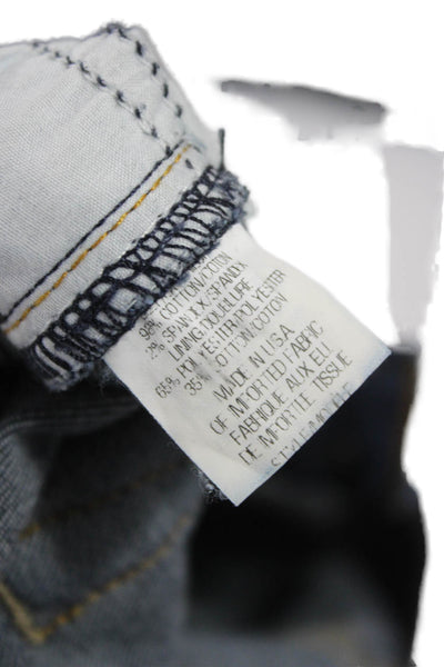 Theory Womens Skinny Jeans Blue High Rise Cotton Blend Size 26