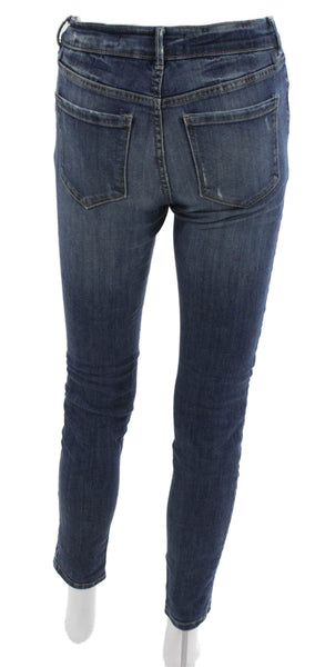Joe Fresh Women Skinny Jeans Blue High Rise Cotton Inseam 30 Size 0